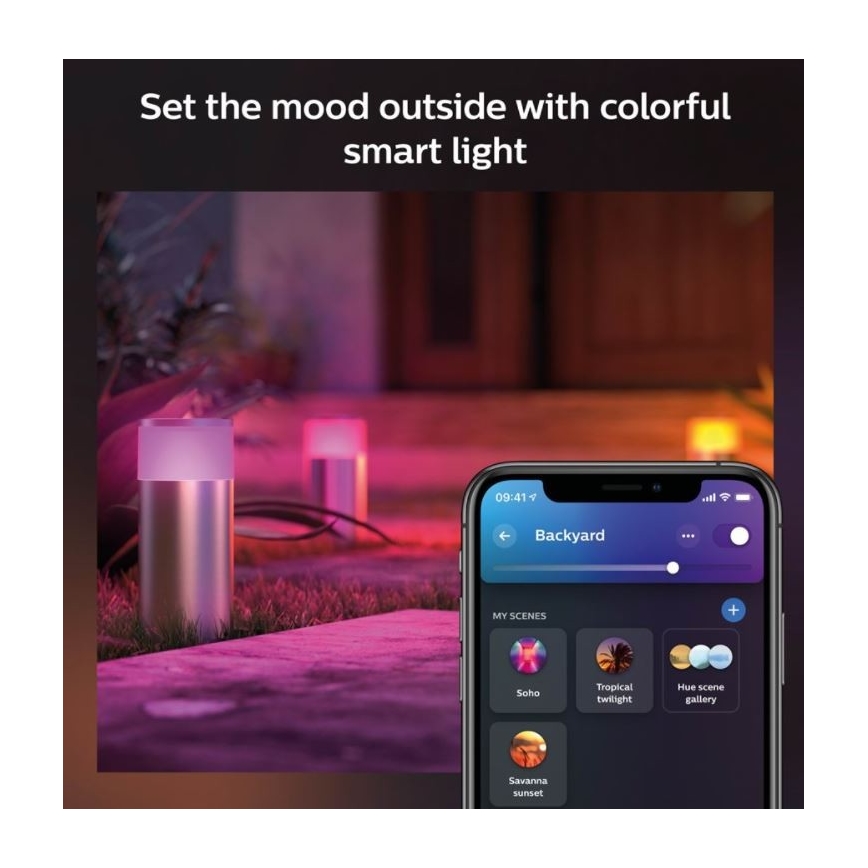 Lampă LED RGBW de exterior dimabilă Hue CALLA LED/8W/230V IP44 Philips