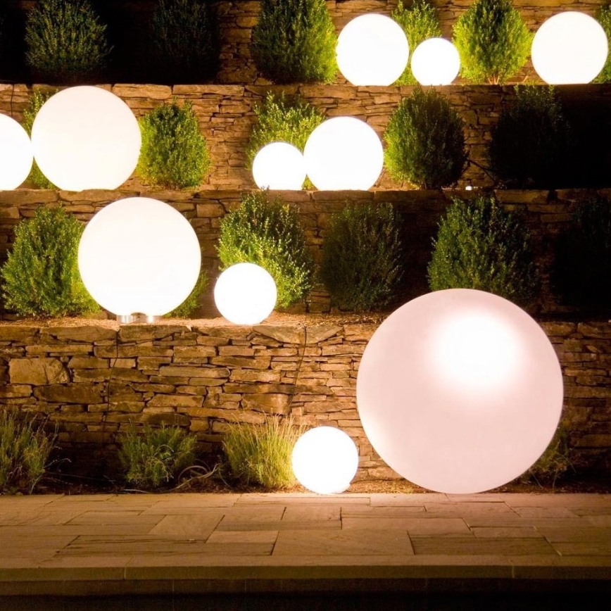 Lampă LED RGBW de exterior Eglo 55788 MONTEROLO-C 1xE27/9W/230V 2700-6500K IP65 d. 50 cm + telecomandă