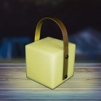 Lampă LED RGBW de exterior MAJORKA, 0,5 W, 5 V, USB, 1200 mAh, IP44, albă