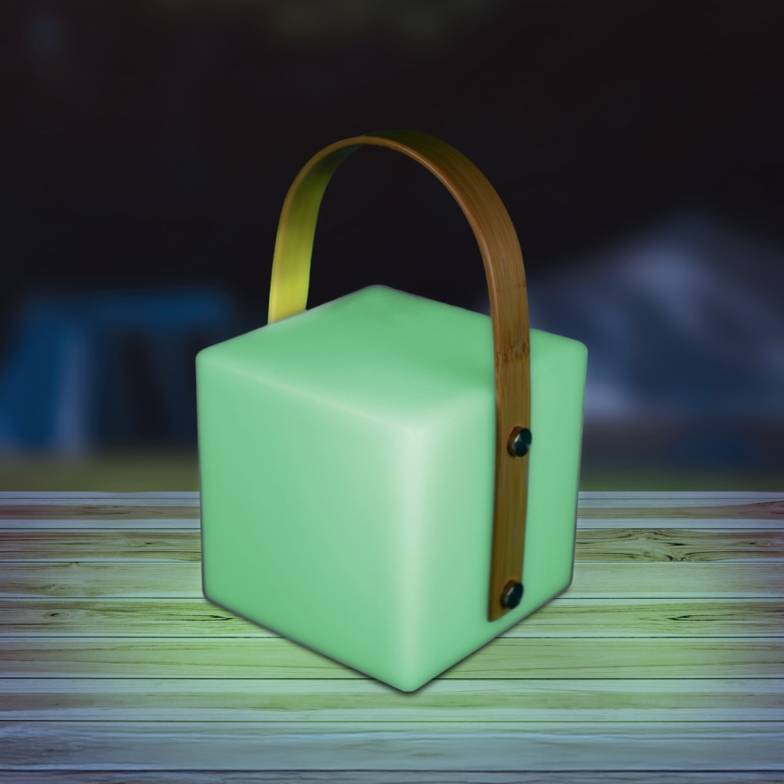 Lampă LED RGBW de exterior MAJORKA, 0,5 W, 5 V, USB, 1200 mAh, IP44, albă