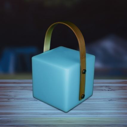 Lampă LED RGBW de exterior MAJORKA, 0,5 W, 5 V, USB, 1200 mAh, IP44, albă