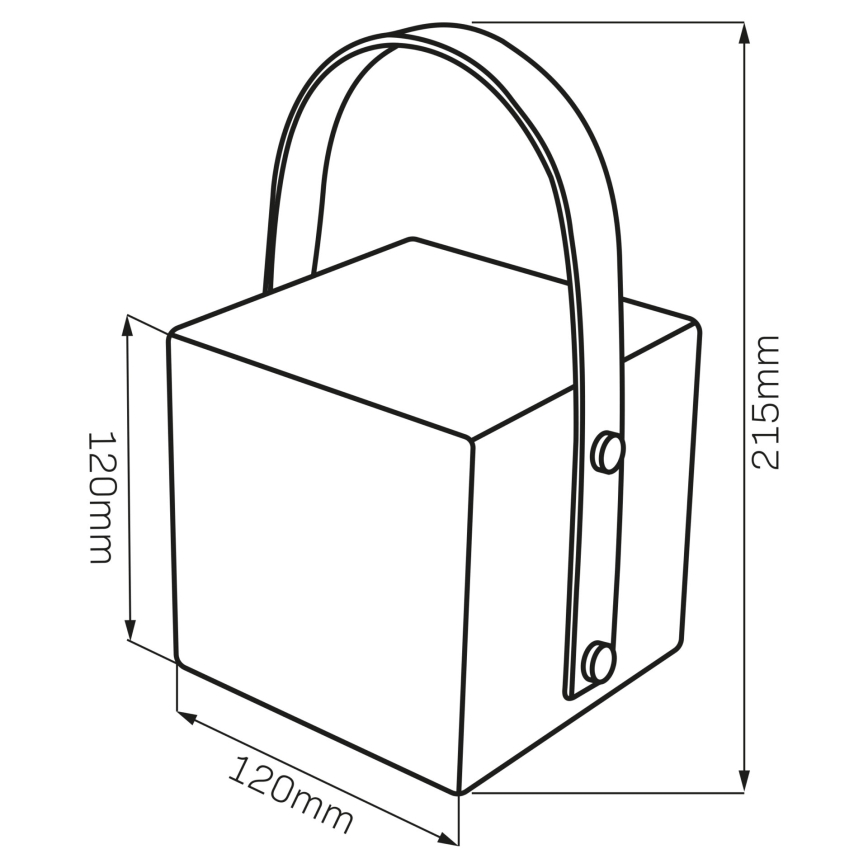 Lampă LED RGBW de exterior MAJORKA, 0,5 W, 5 V, USB, 1200 mAh, IP44, albă