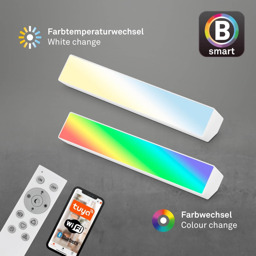 Lampă LED RGBW dimabilă de masă LED/9W/230V 3000-6500K Wi-Fi Tuya Brilo + telecomandă