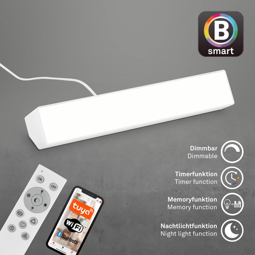 Lampă LED RGBW dimabilă de masă LED/9W/230V 3000-6500K Wi-Fi Tuya Brilo + telecomandă