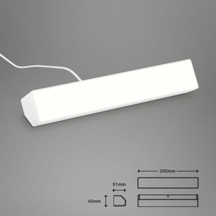 Lampă LED RGBW dimabilă de masă LED/9W/230V 3000-6500K Wi-Fi Tuya Brilo + telecomandă