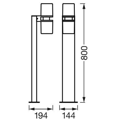 Lampă LED RGBW de exterior dimabilă SMART+ FLARE 2xLED/7W/230V Wi-Fi IP44 Ledvance