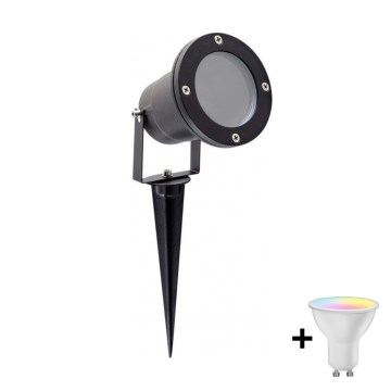 Lampă LED RGBW dimmabilă de exterior BLAKE 1xGU10/4,8W/230V IP65 + telecomandă