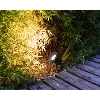 Lampă LED RGBW dimmabilă de exterior BLAKE 1xGU10/4,8W/230V IP65 + telecomandă
