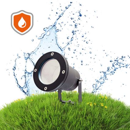 Lampă LED RGBW dimmabilă de exterior BLAKE 1xGU10/4,8W/230V IP65 + telecomandă