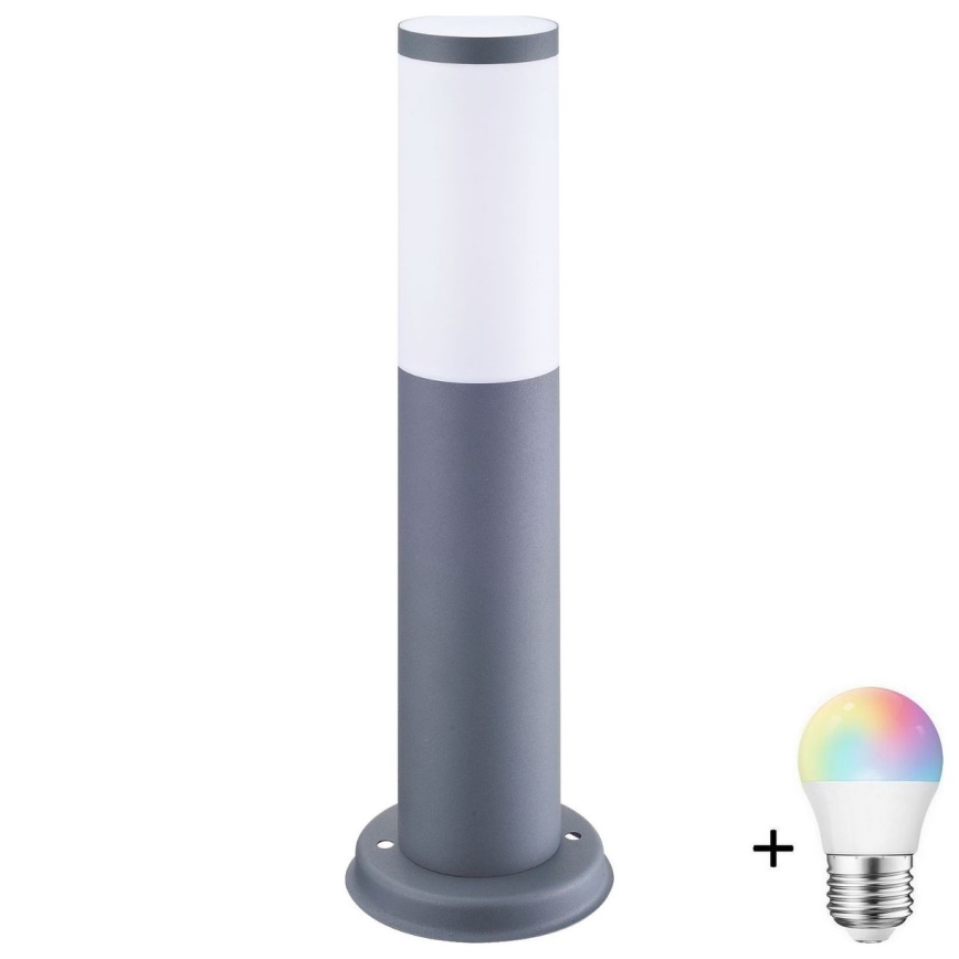 Lampă LED RGBW dimmabilă de exterior OSLO, 1xE27/6,5W/230V, 2700-6500K, Wi-Fi, 45 cm, IP44, antracit