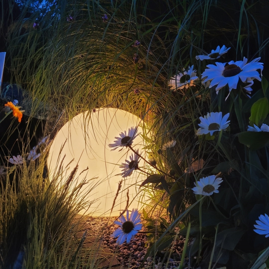 Lampă LED RGBW reglabilă pentru exterior GLOBO 1xE27/9W/230V 2700-6500K Ø 40 cm IP44 Wi-Fi