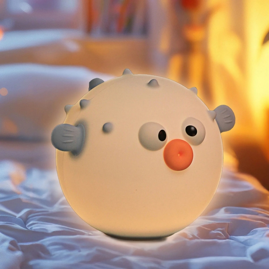 Lampă LED RGBW tactilă dimabilă pentru copii HELI LED/1W/5V USB 1200 mAh albastru