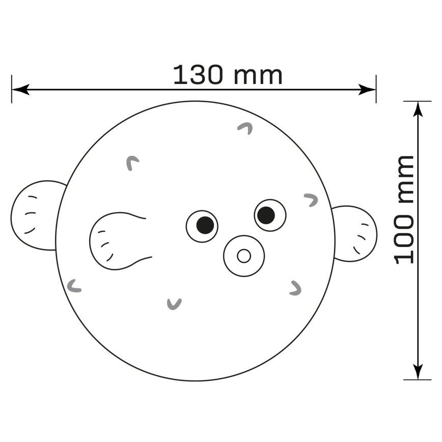 Lampă LED RGBW tactilă dimabilă pentru copii HELI LED/1W/5V USB 1200 mAh albastru