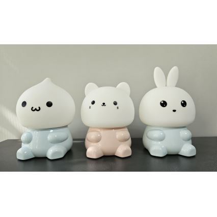 Lampă LED RGBW tactilă pentru copii LED/1W/5V USB 1200 mAh fantomă