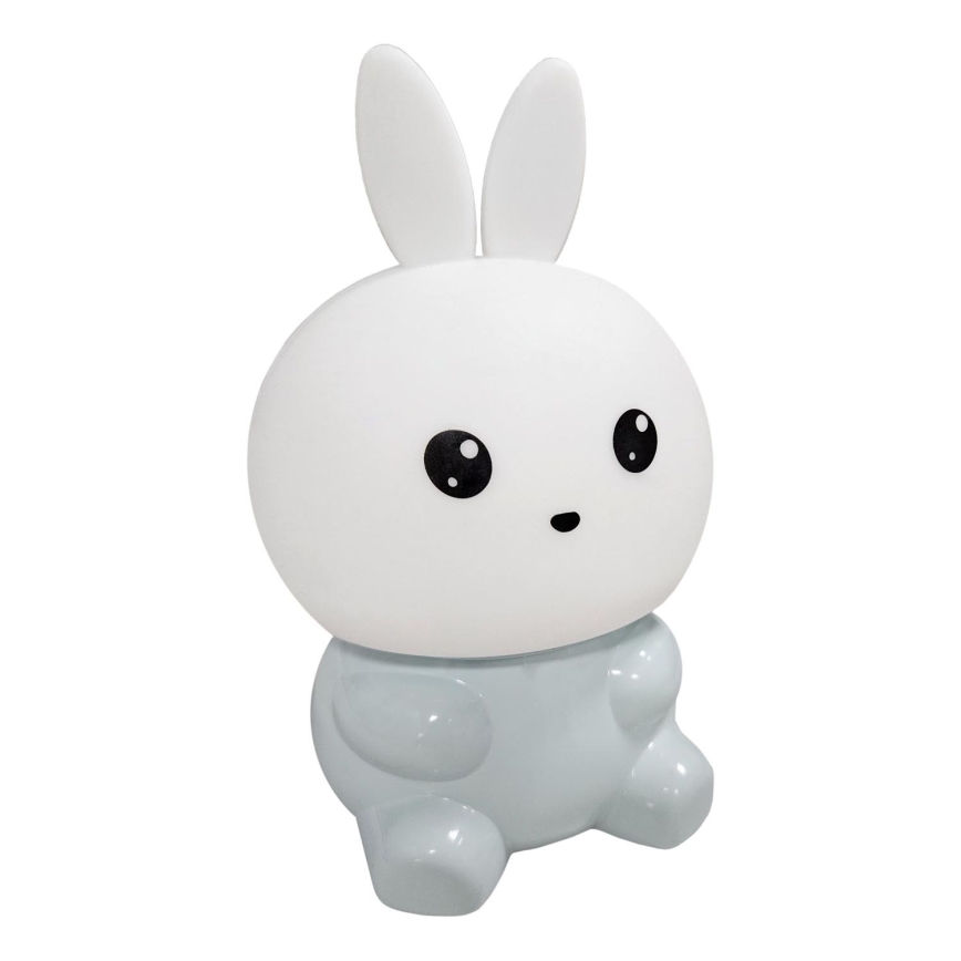 Lampă LED RGBW tactilă pentru copii LED/1W/5V USB 1200 mAh iepure