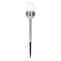 Lampă LED solară Aigostar LED/0,006W/1,2V 38,2 cm crom mat 2700K IP44 40 mAh