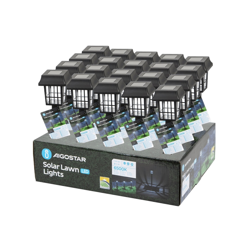 Lampă LED solară Aigostar LED/0,006W/1,2V 40mAh 6500K IP44 32 cm