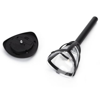 Lampă LED solară Aigostar LED/0,06W/2V 33,8 cm 6500K IP44 negru