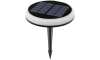 Lampă LED solară Aigostar LED/0,6W/2V d. 16,5 cm 3000K/400K/6500K IP65 negru
