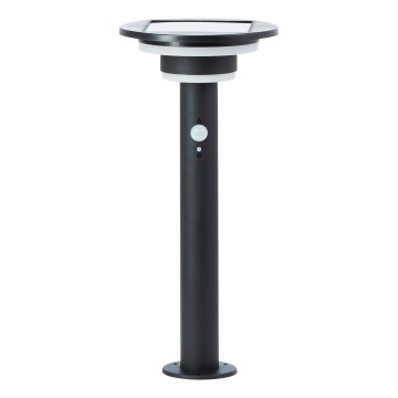Lampă LED solară cu senzor Brilliant GARVINA LED/3W/3,7V 45 cm IP44 negru