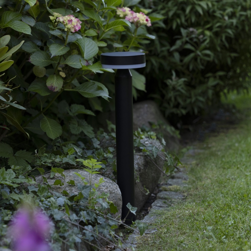 Lampă LED solară cu senzor Brilliant MAGUA LED/4W/3,7V 2000 mAh 50,2 cm IP44 negru