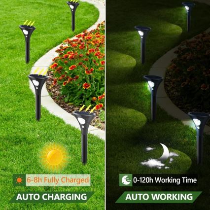 Lampă LED solară cu senzor LED/1W/3,7V 6000K IP65