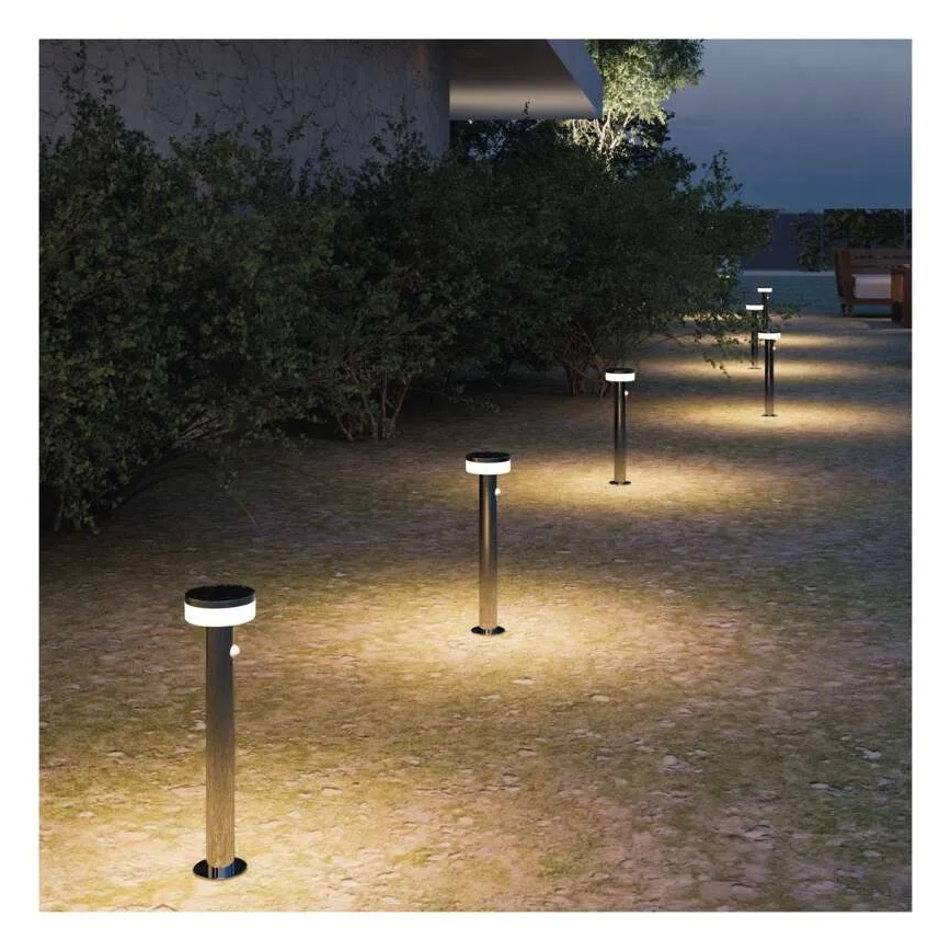 Lampă LED solară cu senzor LED/2W/3,7V 1200 mAh IP44 50 cm