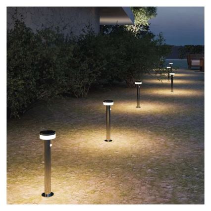 Lampă LED solară cu senzor LED/2W/3,7V 1200 mAh IP44 80 cm