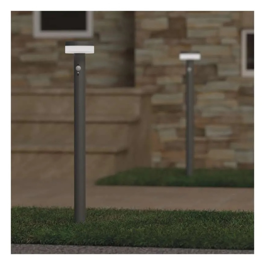 Lampă LED solară cu senzor LED/2W/3,7V 1200 mAh IP44 80 cm