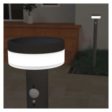 Lampă LED solară cu senzor LED/2W/3,7V 1200 mAh IP44 80 cm