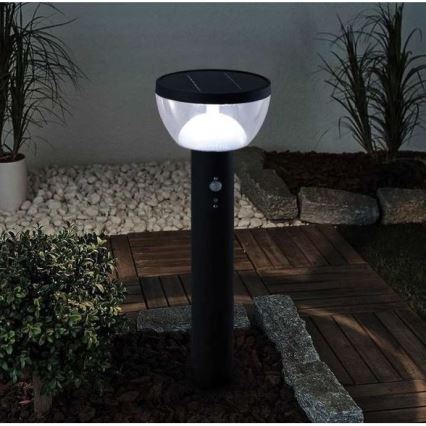 Lampă LED solară de exterior cu senzor LARIX LED/3W/3,7V 2200 mAh IP44