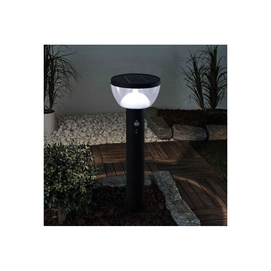 Lampă LED solară de exterior cu senzor LARIX LED/3W/3,7V 2200 mAh IP44