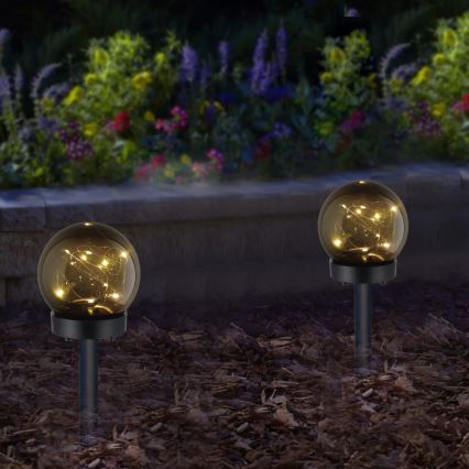 Lampă LED solară de exterior SFERA LED/1,2V IP44