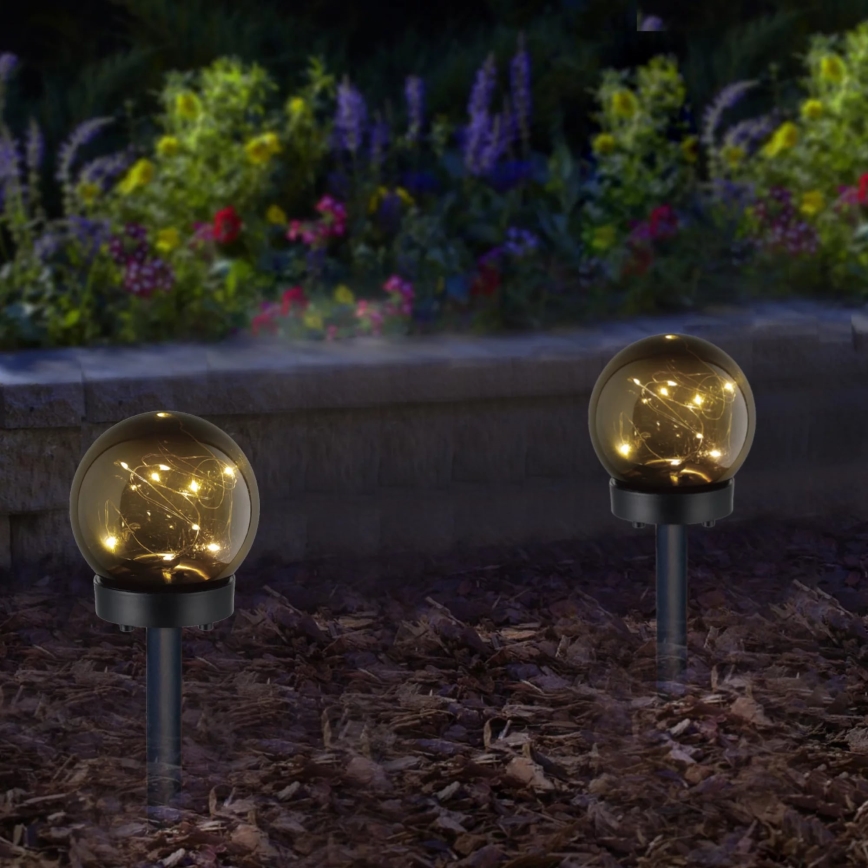 Lampă LED solară de exterior SFERA LED/1,2V IP44