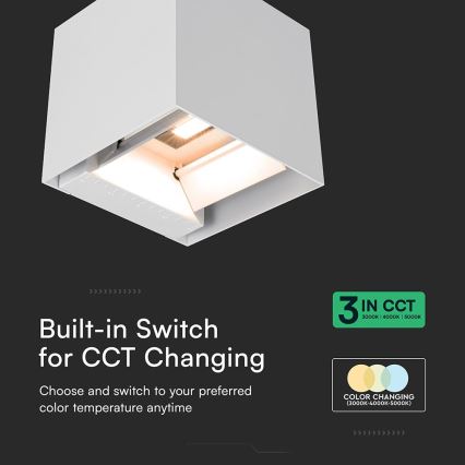Lampă de perete solară LED cu senzor, 9W, 5V, 3000/4000/5000K, IP65, acumulator 2600 mAh, alb