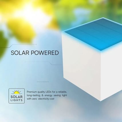 Lampă de perete solară LED cu senzor 9W/3,7V 3000/4000/5000K IP65 2600 mAh albă