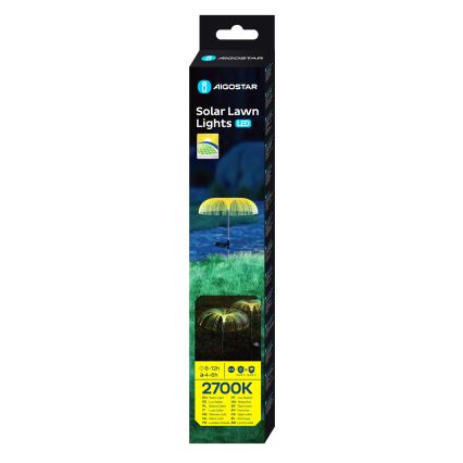 Lampă LED solară decorativă Aigostar LED/0,03W/1,2V 70cm 300 mAh 2700K IP44