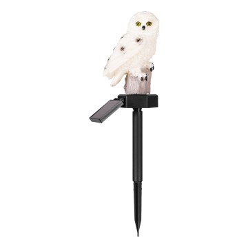 Lampă LED solară decorativă cu senzor 6xLED/1,2V 3000K 40 cm 600 mAh IP44 bufniță