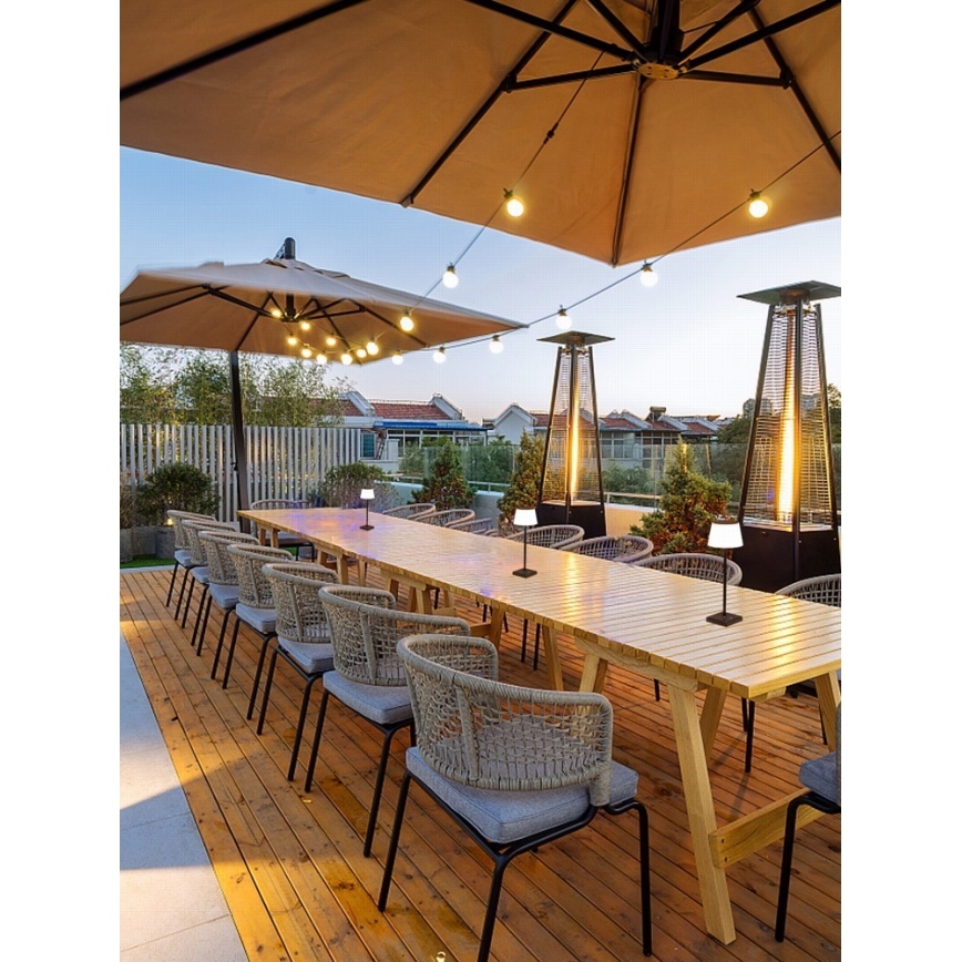 Lampă LED solară dimabilă de exterior cu senzor LED/4W/5V IP44 3600 mAh