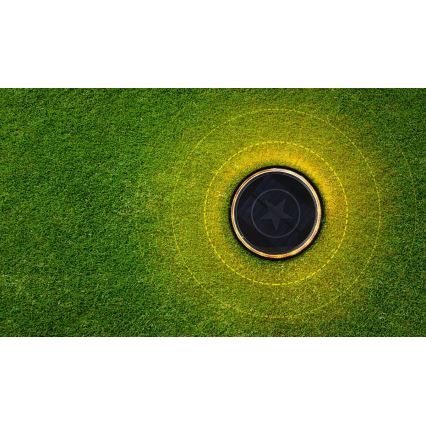 Lampă LED solară LED/0,6W/5,5V 24,5 cm 3200K IP66 negru