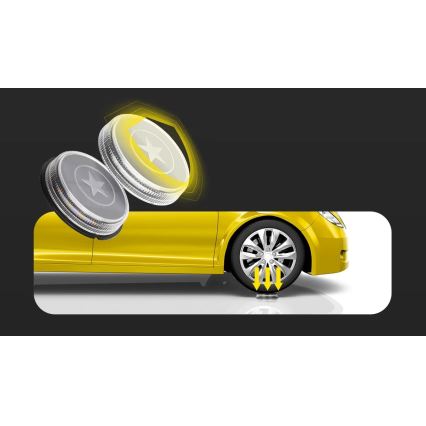 Lampă LED solară LED/0,6W/5,5V 24,5 cm 3200K IP66 negru