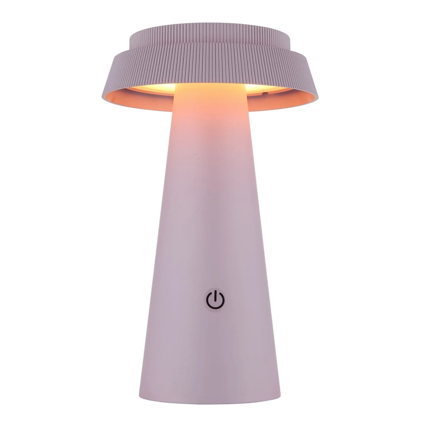 Lampă LED solară tactilă dimabilă Globo LED/4W/3,7W IP54 roz