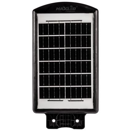 Lampă LED stradală solară dimabilă cu senzor LED/120W/6V 6500K IP65 negru + telecomandă