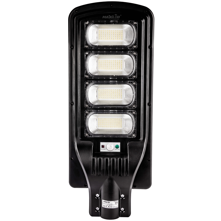 Lampă LED stradală solară dimabilă cu senzor LED/240W/6V 6500K IP65 negru + telecomandă
