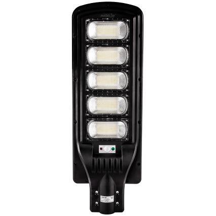 Lampă LED stradală solară dimabilă cu senzor LED/300W/6V 6500K IP65 negru + telecomandă