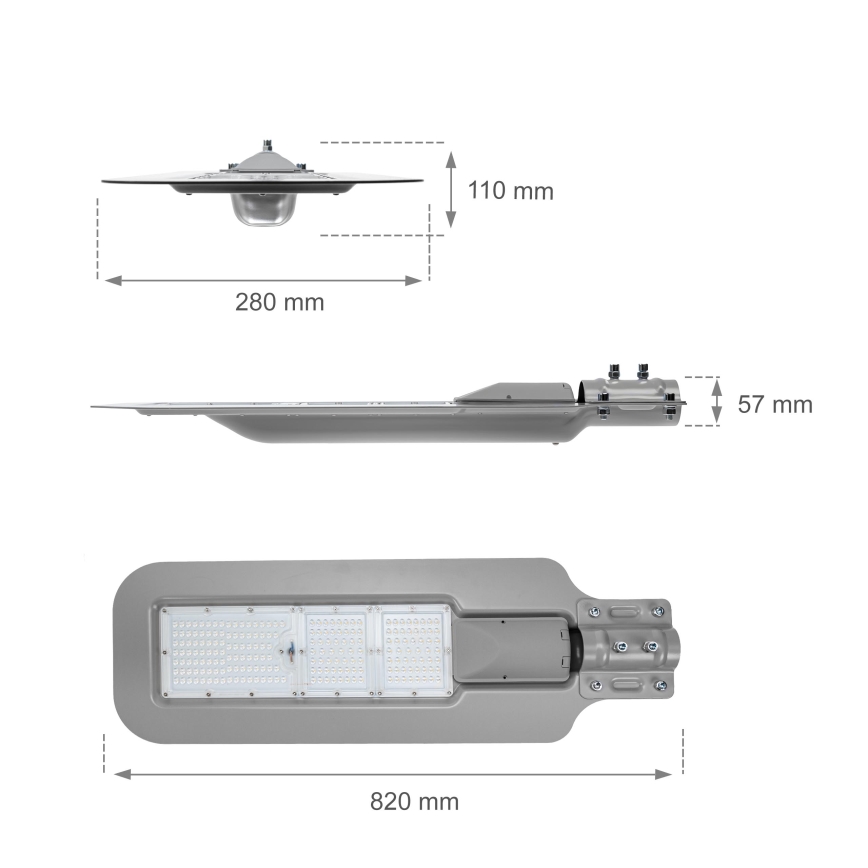 Lampă LED stradală KLARK LED/200W/230V IP65 gri