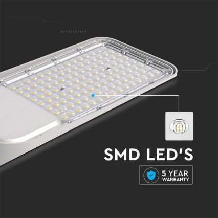Lampă LED stradală SAMSUNG CHIP LED/50W/230V 4000K IP65 gri
