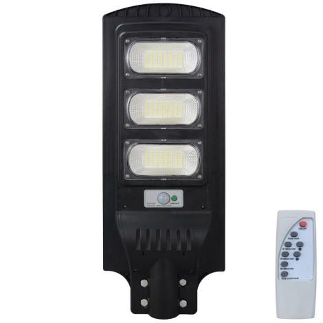 Lampă LED stradală solară cu senzor LED STREET LED/15W/3,2V IP65 + telecomandă