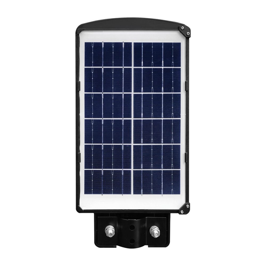Lampă LED stradală solară cu senzor de mișcare și crepuscular LED/6W/3,2V 6000K IP65 5000 mAh negru + telecomandă