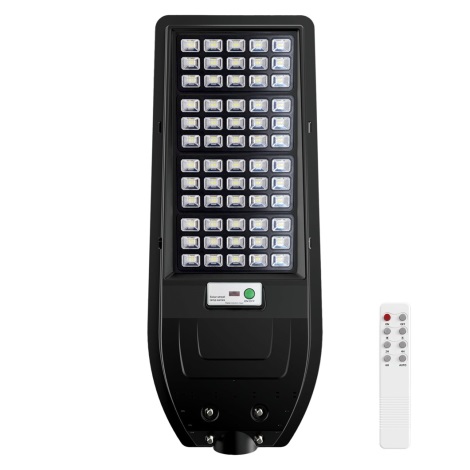 Lampă LED stradală solară VIA 150W/15000 mAh 3,2V 6000K IP65 + telecomandă